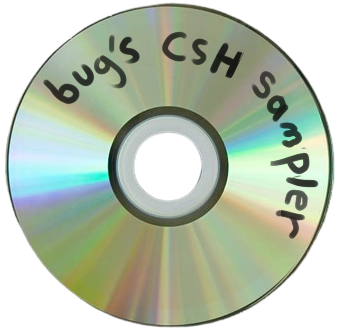 image of a disc that says: bug's CSH sampler
